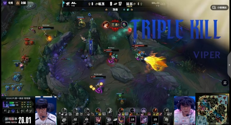 🎮三核发力！Bin兰博无限压制knight辛德拉团战收割 BLG赢次局