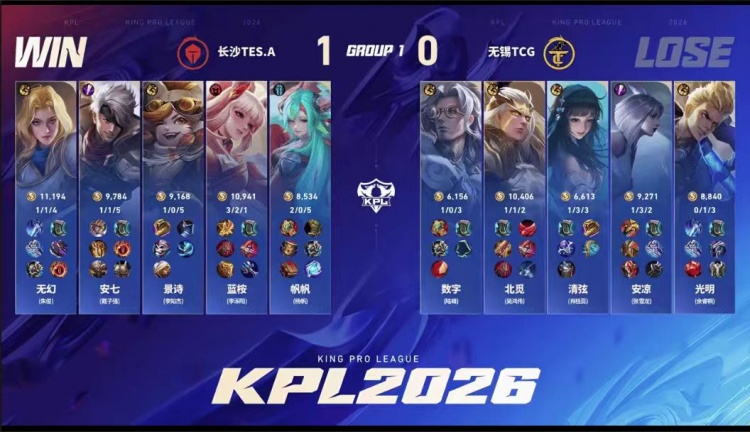 🎮长沙滔搏利剑出鞘！一路长虹横扫无锡TCG！ TES.A 3-1 TCG