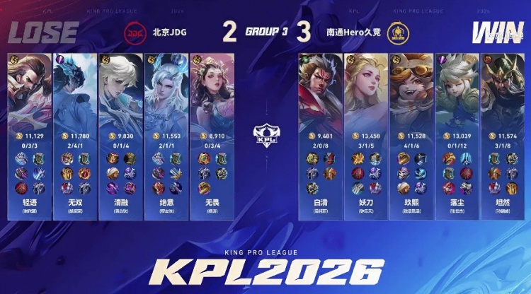 【蜗牛电竞】🎮鏖战五局终取胜！坦然面对老队友痛下狠手 Hero 3-2 JDG