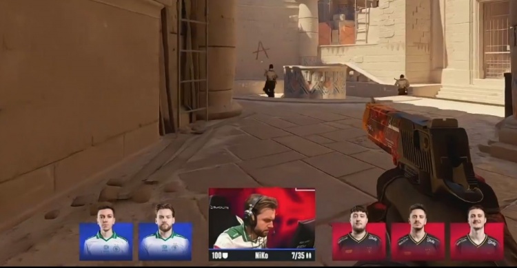 🎮只赢对方选图?Niko复刻背身沙鹰空枪 火仔游龙 小蜜蜂1-1猎鹰