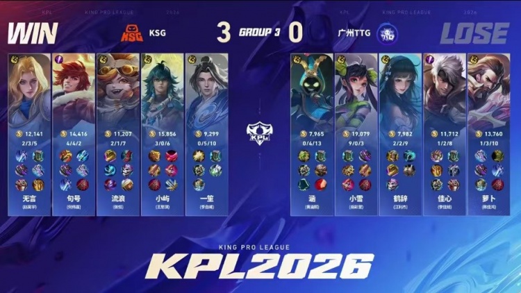 🎮又一个零封！KSG零封TTG阻拦其直接锁定S组 KSG 3-0 TTG