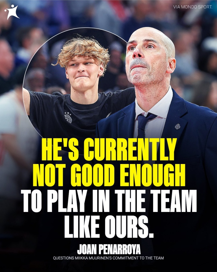 上不了场！球队主帅：穆里宁有天赋 但没经验他心思也不在这