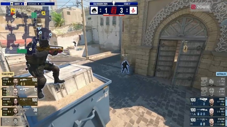 🎮sh1ro你别放炮了!magixx发威donk大狙四杀 Spirit加时赢图一