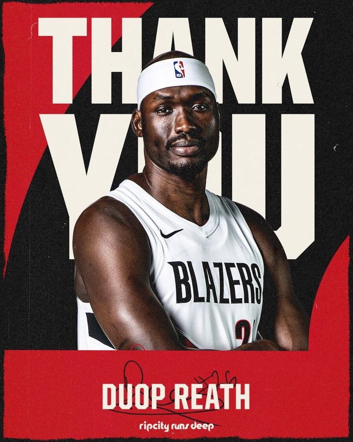 被送往老鹰&场均2.9分1.2板！开拓者官方致谢杜普·里斯