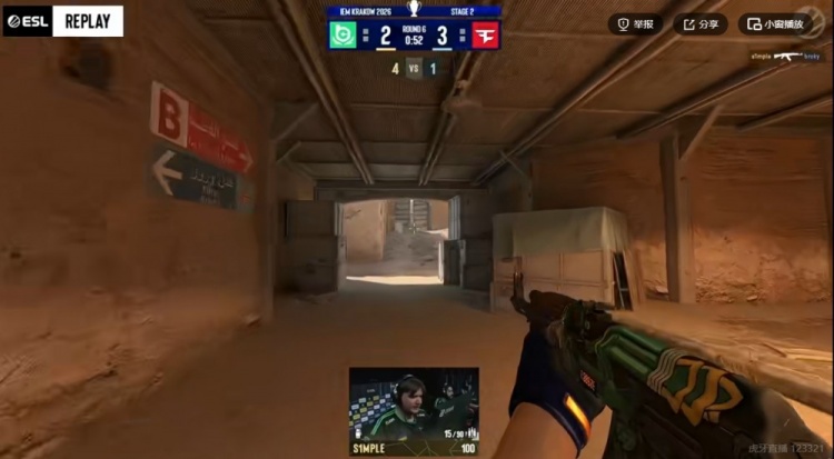 🎮指挥打第一怎么赢？s1mple连拿首杀无力回天 Faze赢下BC选图