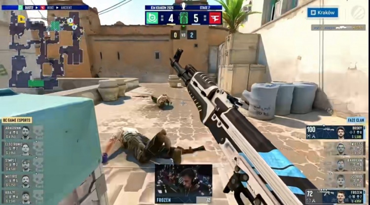 🎮指挥打第一怎么赢？s1mple连拿首杀无力回天 Faze赢下BC选图