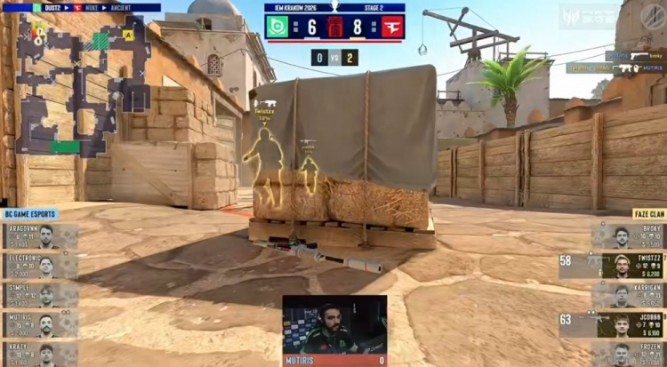 🎮指挥打第一怎么赢？s1mple连拿首杀无力回天 Faze赢下BC选图