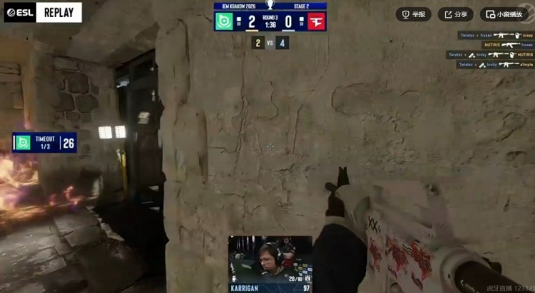 🎮地图熟练度差距！Twistzz火力全开单图21杀 Faze淘汰BC.GAME