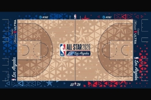 NBA 2026全明星赛地板设计公布