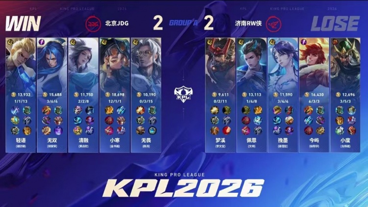 🎮鏖战五局拿首胜！JDG击败RW斩获二阶段首胜 JDG 3-2 RW