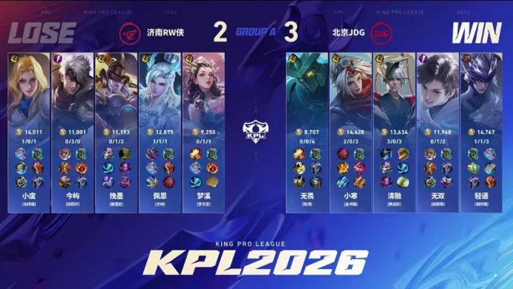 🎮鏖战五局拿首胜！JDG击败RW斩获二阶段首胜 JDG 3-2 RW