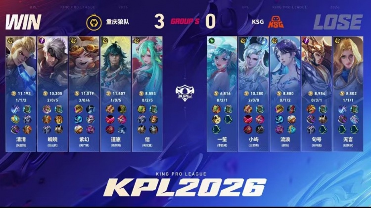 【QY球友会】🎮痛击一笙 道崽面对一笙痛下狠手成功完成零封 狼队 3-0 KSG