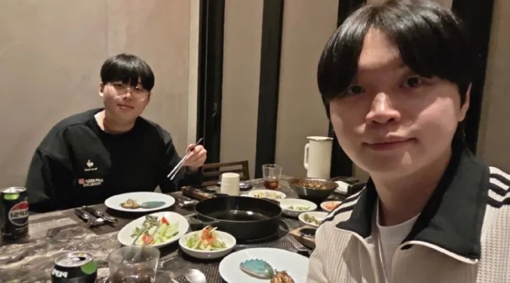 【QY球友会】Bdd分享与Peter聚餐合照：尹洙成长了很多呢