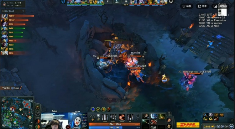 【蜗牛电竞】🎮很轻松!Fy百戏大王有盒能救 Ame露娜收割超神 XG 1-0 XctN