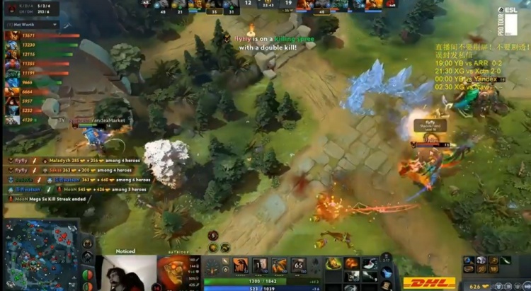 【蜗牛电竞】🎮小局首胜！不断进攻打崩对手flyfly影魔团战收割 YB1-1Yandex