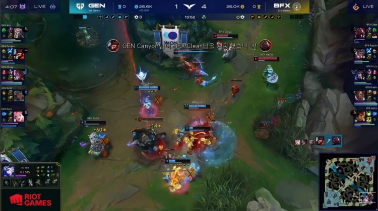 🎮运营差距大！Diable再遭针对 Kiin&Canyon联手收割 GEN拿赛点