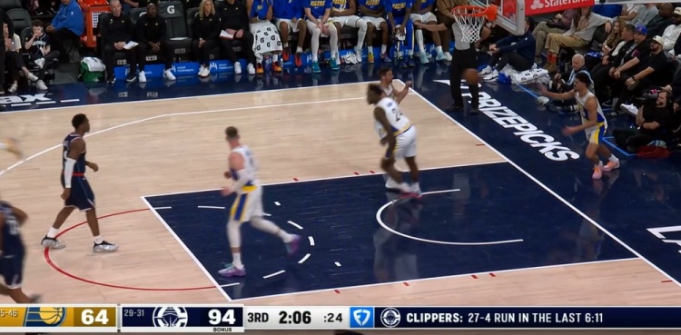 彻底花了啊！快船第三节轰出一波27-4 分差达到30分