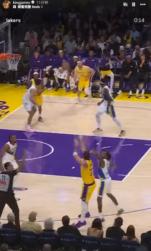 【今日焦点】关注比赛！詹姆斯社媒转发海斯暴力隔扣&东契奇神奇打板三分(图2)