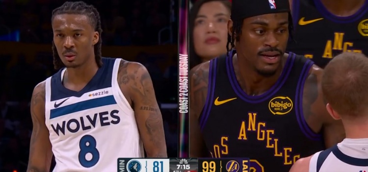 火药味！海兰德和范德比尔特发生身体纠缠 后者被吹技犯