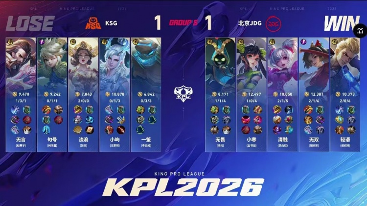 🎮鏖战五局拿下胜利！JDG延续大场连胜领跑S组 JDG 3-2 KSG