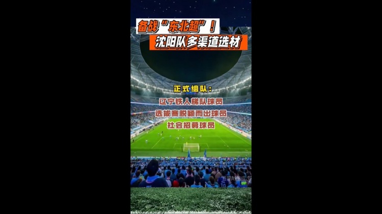【好看推荐】“东北超”沈阳队以辽宁铁人梯队球员为主体，并采取多渠道选材(图1)