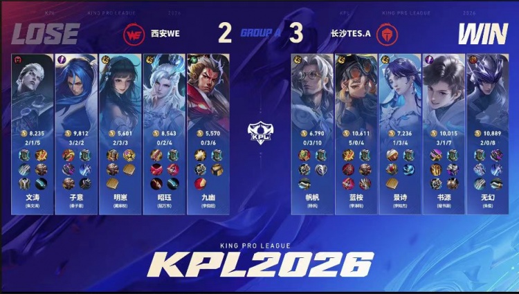 🎮WE尽力而为难取胜利 TES韧性十足逆风翻盘 TES 3-2 WE