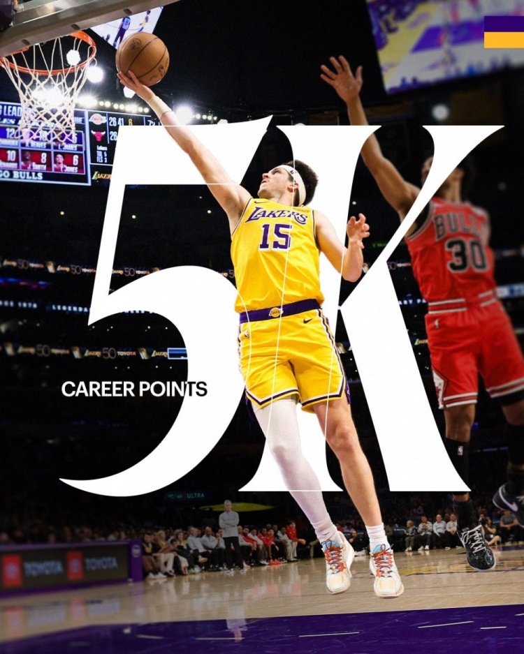 【要点汇总】里夫斯总得分突破5000大关 湖人队史落选秀第二人⬆️&比肩乔治·麦肯(图1)
