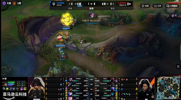 🎮Dhokla后选薇恩遭遇针对 YoungJae剑魔团战爽切LOUD扳平比分【球盟会】