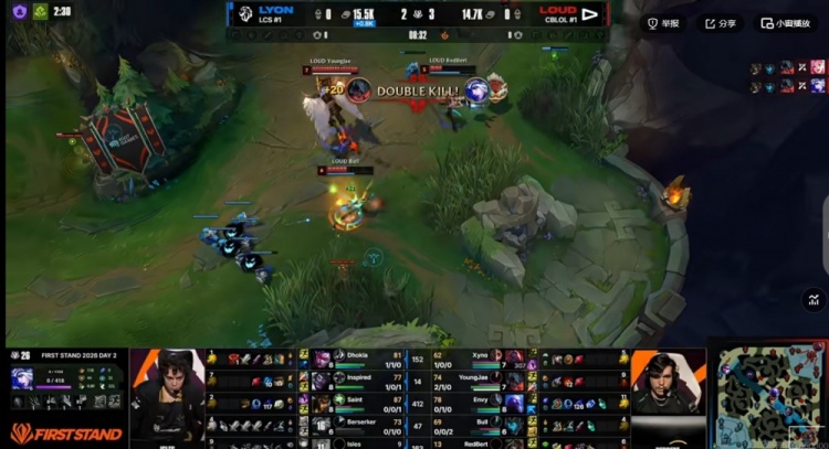 🎮Dhokla后选薇恩遭遇针对 YoungJae剑魔团战爽切LOUD扳平比分【球盟会】