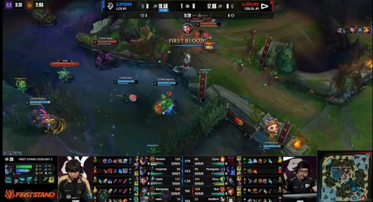 🎮午夜战歌！YoungJae梦魇连续逮捕Saint杰斯 LOUD再度扳平比分【球盟会】