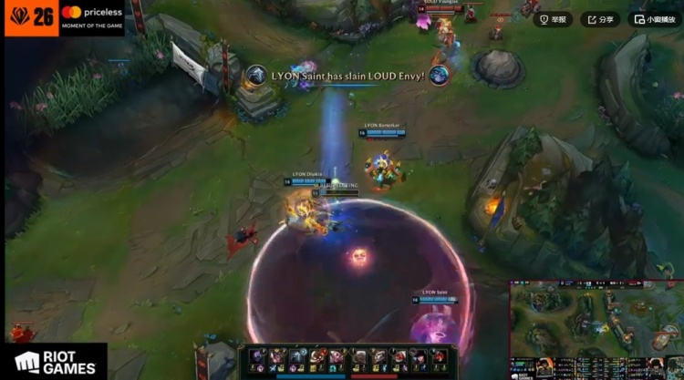 🎮成巴西图书馆了！Saint维克托团战无解 LYON击败LOUD将战GEN【球盟会】