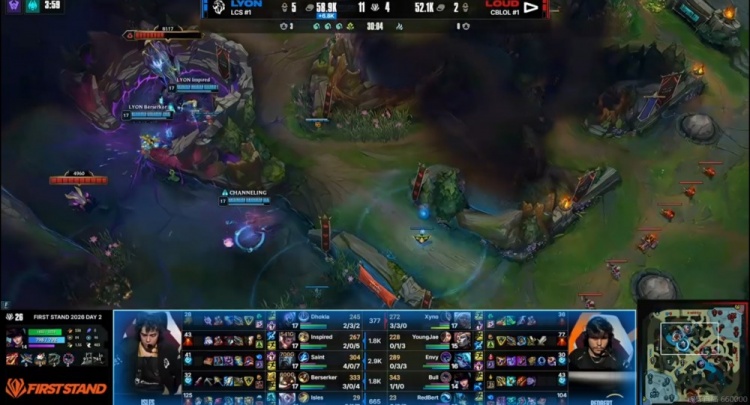 🎮成巴西图书馆了！Saint维克托团战无解 LYON击败LOUD将战GEN【球盟会】