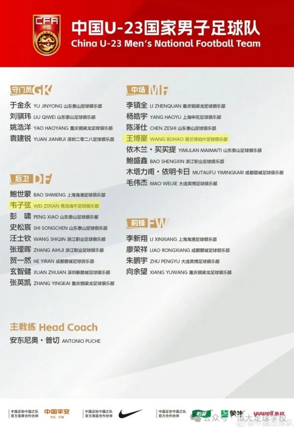 【体坛快讯】徐彬、王博豪等9人入选三级国字号队伍，恒大⬅️足校发文祝贺(图2)