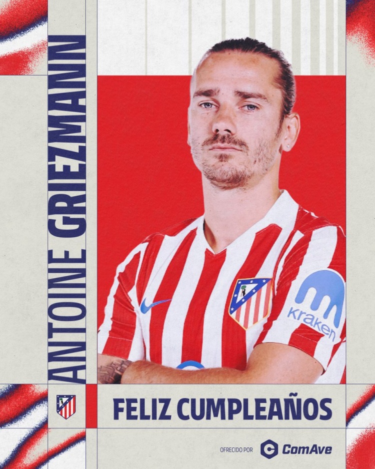 【足球】马竞祝队史射手王格列兹曼35岁生日快乐,出战487场211球97助(图1) 【足球】马竞祝队史射手王格列兹曼35岁生日快乐,出战487场211球97助(图1)