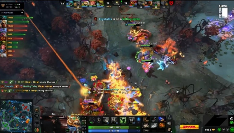 🎮ESL伯明翰：Ame蚂蚁暴击单杀血魔 巨大优势容错充足保住胜局【球盟会】