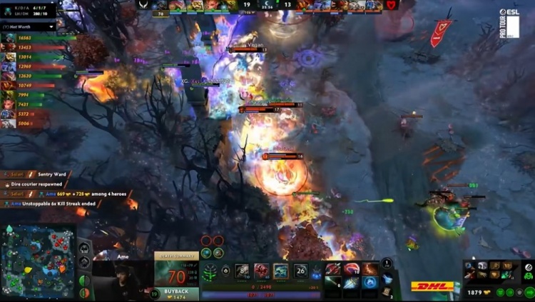 🎮ESL伯明翰：Ame蚂蚁暴击单杀血魔 巨大优势容错充足保住胜局【球盟会】