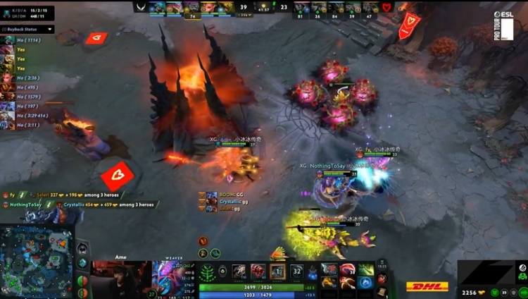 🎮ESL伯明翰：Ame蚂蚁暴击单杀血魔 巨大优势容错充足保住胜局【球盟会】