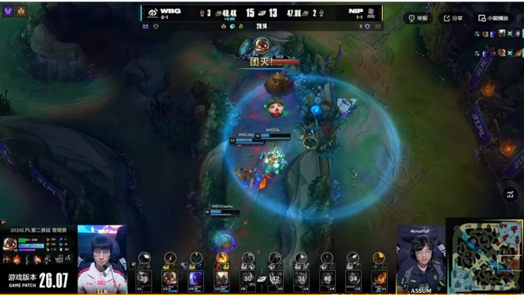 🎮Guwon蔚强锁Elk库奇无用 Jiejie潘森关键抢龙致胜 WBG赢首局