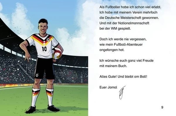 [好看推荐]图片报：穆西亚拉出版两本儿童读物，讲述青少年时期的足球故事(图1)