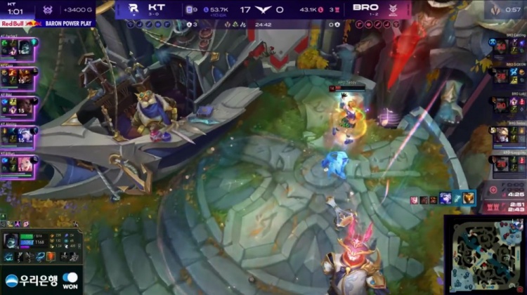 🎮17-0！Bdd梅尔核爆 Aiming万箭齐发 KT剃BRO光头赢首局