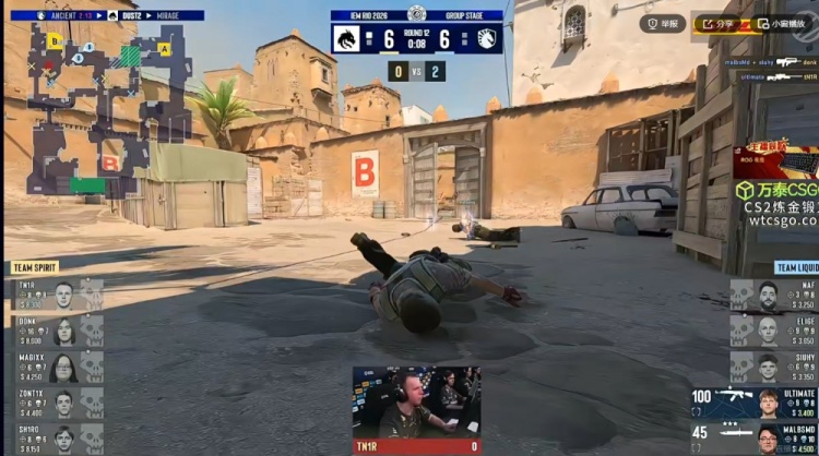 🎮donk依旧碾压sh1ro大狙稳准狠 双子星带队Spirit击败Liquid