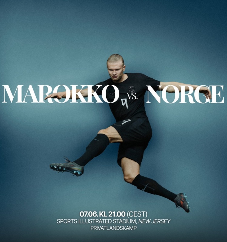 官方：挪威将在6月8日凌晨3点于新泽西和摩洛哥进行热身赛