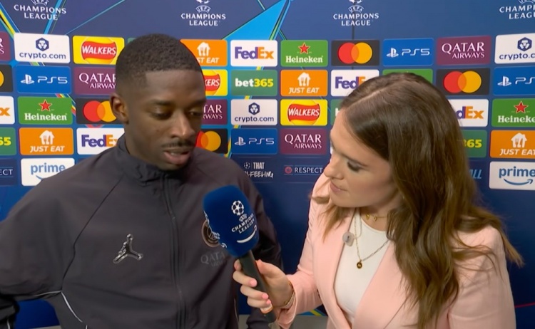 【赛场播报】登贝莱：本赛季和上赛季同期水准相当，希望能像上赛季一样夺冠❗(图1)