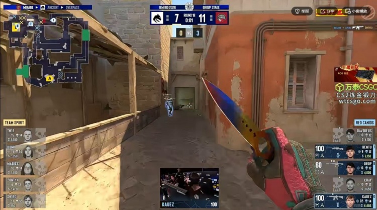 🎮donk终于等到队友苏醒！zont1x成最大帮手 Spirit艰难击败RC