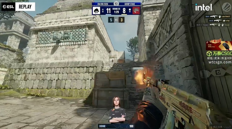 🎮donk终于等到队友苏醒！zont1x成最大帮手 Spirit艰难击败RC