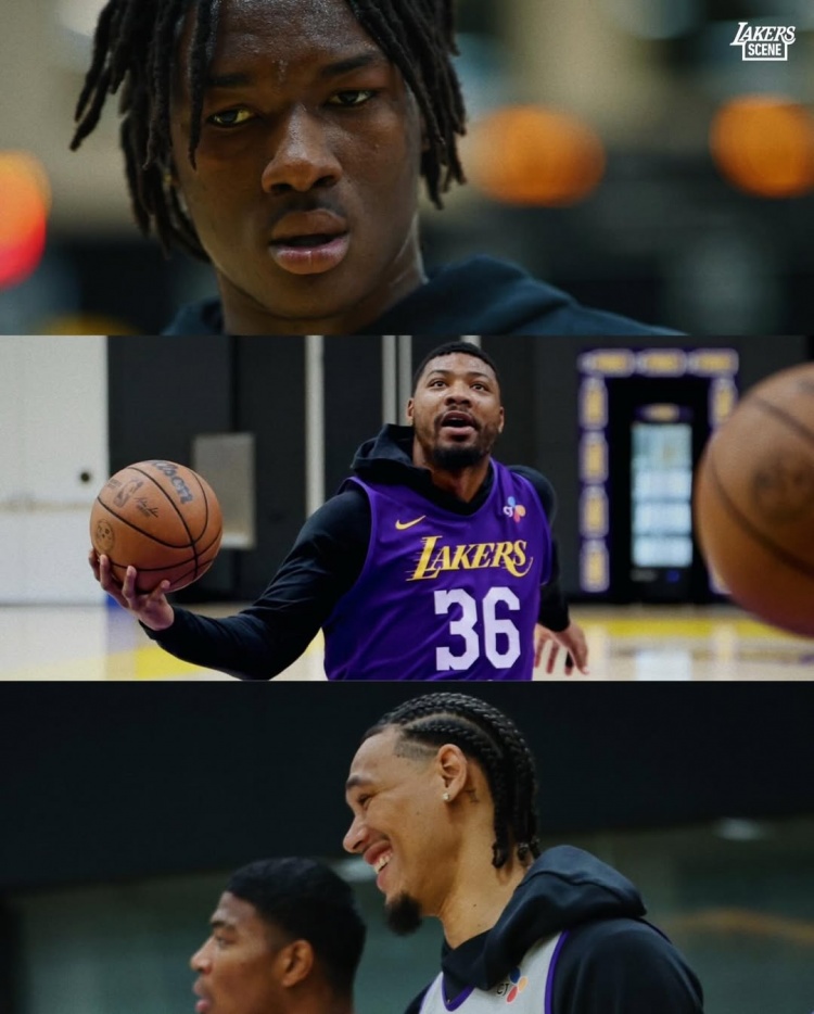 [信息速览]专心备战✌️！湖人官方晒球队训练照 詹姆斯斯玛特八村塁领衔(图2)