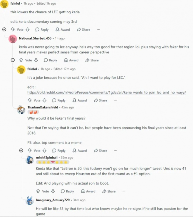 外网热议Keria续约：世界最佳辅助；OFK才是T1核心