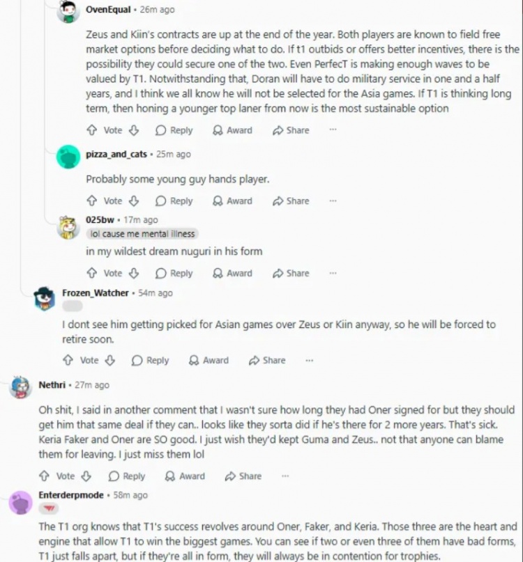 外网热议Keria续约：世界最佳辅助；OFK才是T1核心