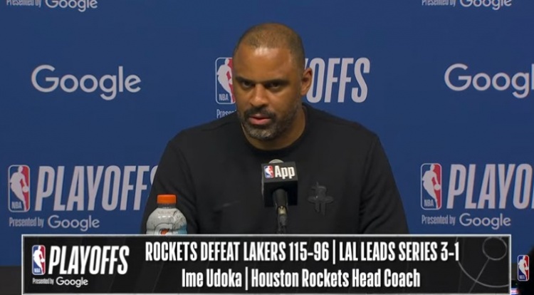 【体育报道】【完整版】乌度卡：艾顿是故意肘击申京的 伊森就是天生的破坏者(图1)