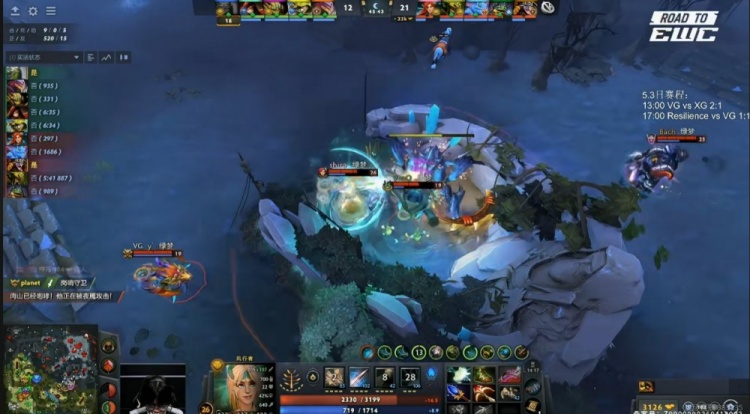 🎮让一追二！echo沙王多次空大 shiro风行接管团战 VG 2-1 RES